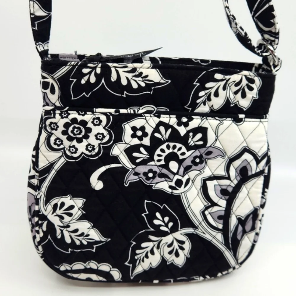 Vera Bradley NWT Floral Black and White Crossbody - Picture 10 of 10